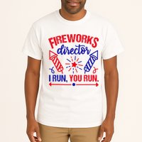 Fireworks Director I Run You Run 4th Of July Usa Tall T-Shirt