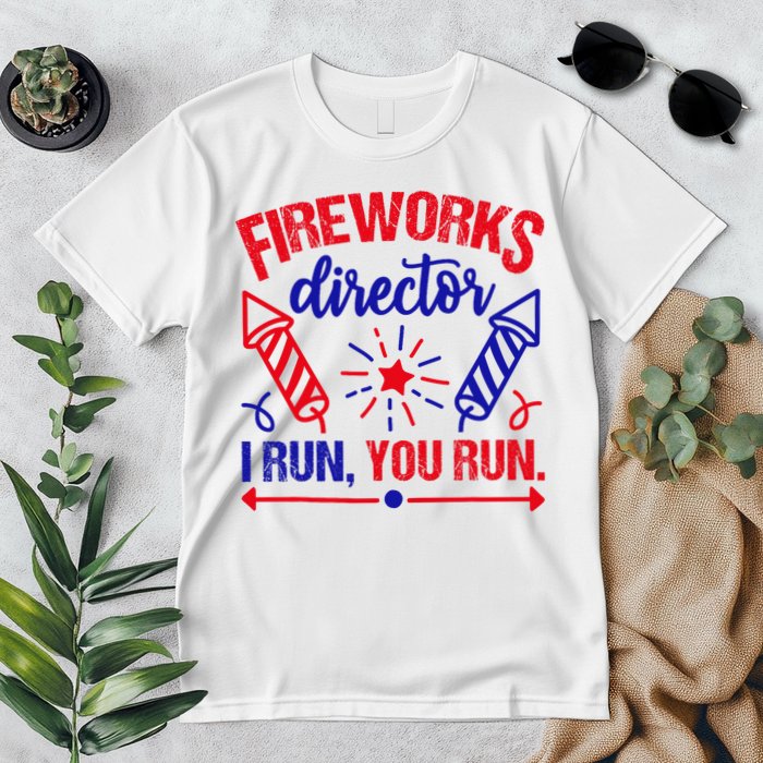 Fireworks Director I Run You Run 4th Of July Usa Premium T-Shirt