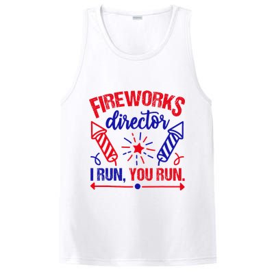 Fireworks Director I Run You Run 4th Of July Usa PosiCharge Competitor Tank