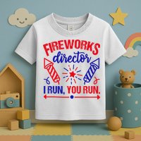 Fireworks Director I Run You Run 4th Of July Usa Toddler T-Shirt