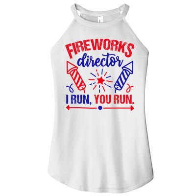 Fireworks Director I Run You Run 4th Of July Usa Women's Perfect Tri Rocker Tank