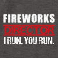 Fireworks Director If I Run You Run  4th Of July Happy Independence Day Vector Backpack
