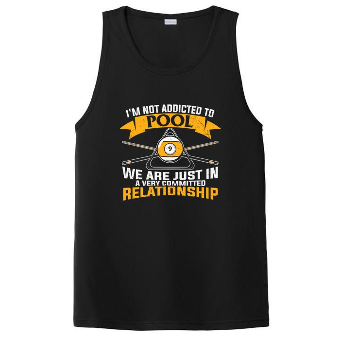 Father's Day I'm Not Addicted To Pool Player Gift For Dad PosiCharge Competitor Tank