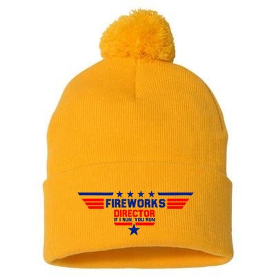 Fireworks Director If I Run You Run Pom Pom 12in Knit Beanie