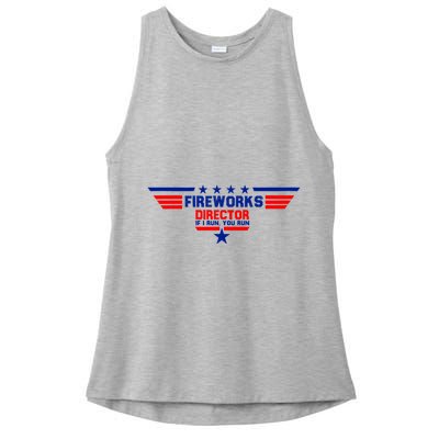 Fireworks Director If I Run You Run Ladies PosiCharge Tri-Blend Wicking Tank