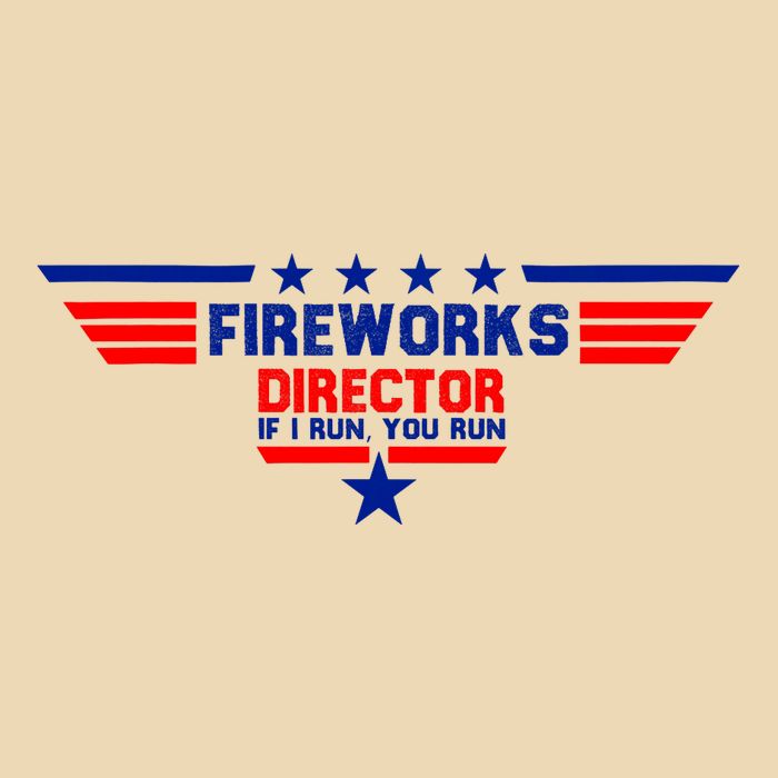 Fireworks Director If I Run You Run Drawstring Bag