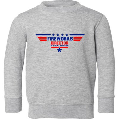 Fireworks Director If I Run You Run Toddler Sweatshirt