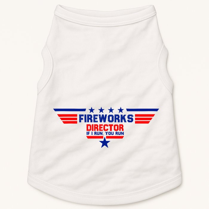 Fireworks Director If I Run You Run Doggie Tank