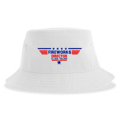Fireworks Director If I Run You Run Sustainable Bucket Hat