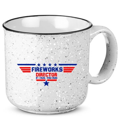 Fireworks Director If I Run You Run 15oz Campfire Ceramic Mug
