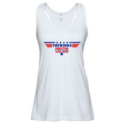 Fireworks Director If I Run You Run Ladies Essential Flowy Tank