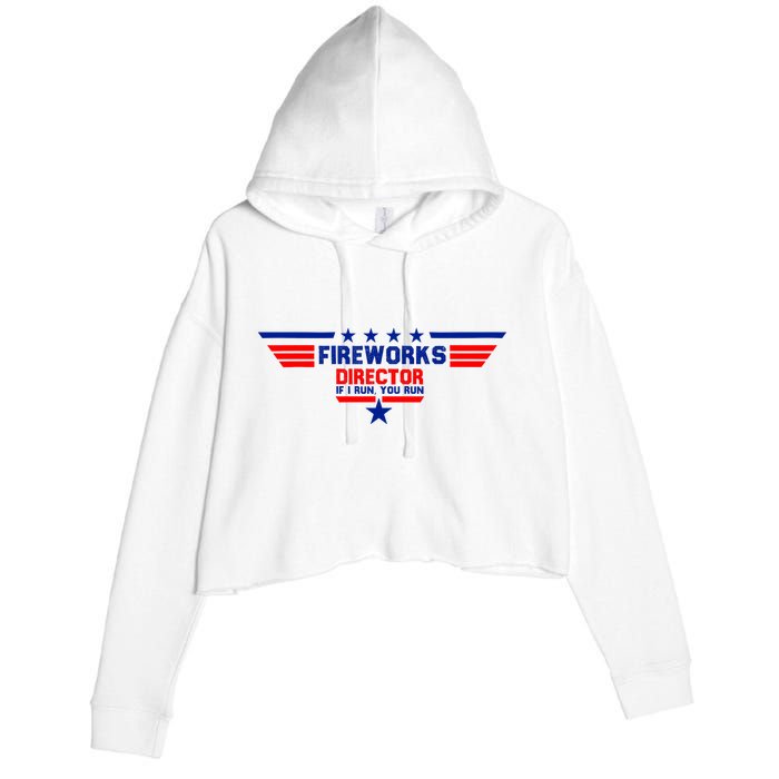 Fireworks Director If I Run You Run Crop Fleece Hoodie