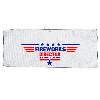 Fireworks Director If I Run You Run Large Microfiber Waffle Golf Towel