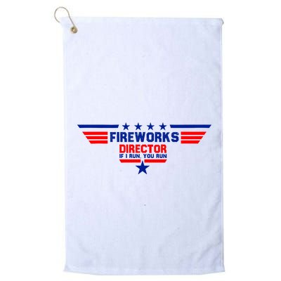 Fireworks Director If I Run You Run Golf Towel