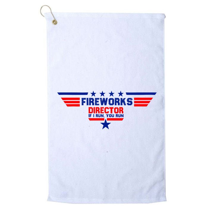 Fireworks Director If I Run You Run Golf Towel