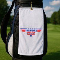 Fireworks Director If I Run You Run Golf Towel