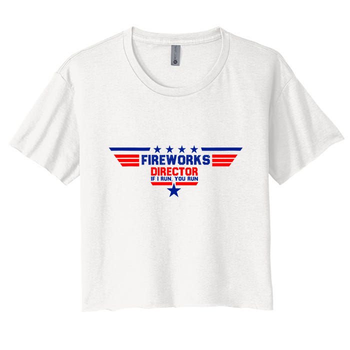 Fireworks Director If I Run You Run Crop Top