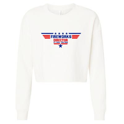 Fireworks Director If I Run You Run Cropped Pullover Crew