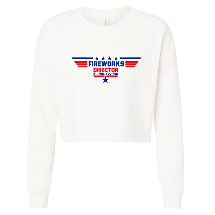 Fireworks Director If I Run You Run Cropped Pullover Crew