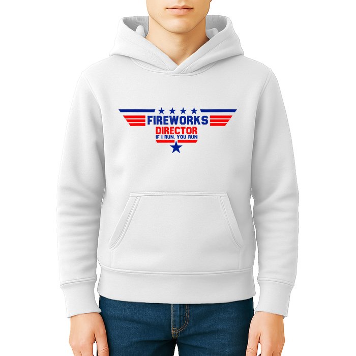 Fireworks Director If I Run You Run Kids Hoodie