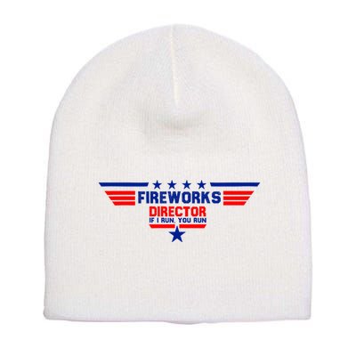 Fireworks Director If I Run You Run Short Acrylic Beanie