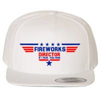 Fireworks Director If I Run You Run Wool Snapback Cap