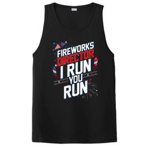 Fireworks Director I Run You Run 4th Of July Independence PosiCharge Competitor Tank