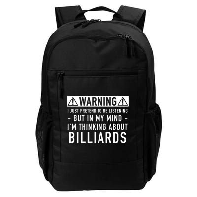 Father's Day I'm Thinking About Billiards Pool Player Gift For Dad Backpack