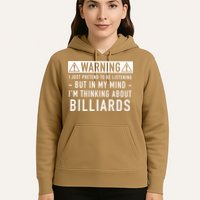Father's Day I'm Thinking About Billiards Pool Player Gift For Dad Hoodie