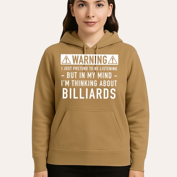 Father's Day I'm Thinking About Billiards Pool Player Gift For Dad Hoodie