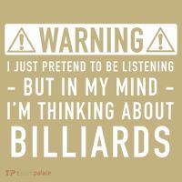 Father's Day I'm Thinking About Billiards Pool Player Gift For Dad Magnet