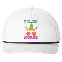 Fathers Day I Wear A Unicorn Dadacorn Snapback Five-Panel Rope Hat