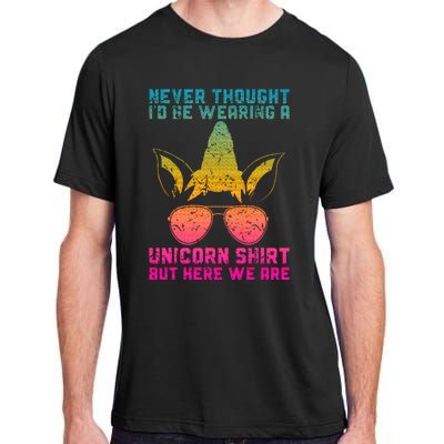 Fathers Day I Wear A Unicorn Dadacorn Adult ChromaSoft Performance T-Shirt