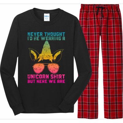 Fathers Day I Wear A Unicorn Dadacorn Long Sleeve Pajama Set