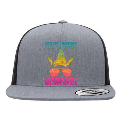 Fathers Day I Wear A Unicorn Dadacorn Flat Bill Trucker Hat