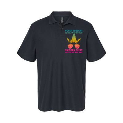 Fathers Day I Wear A Unicorn Dadacorn Softstyle Adult Sport Polo