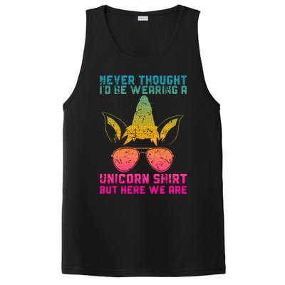 Fathers Day I Wear A Unicorn Dadacorn PosiCharge Competitor Tank