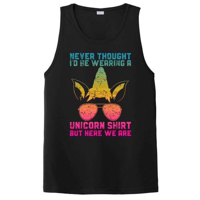 Fathers Day I Wear A Unicorn Dadacorn PosiCharge Competitor Tank