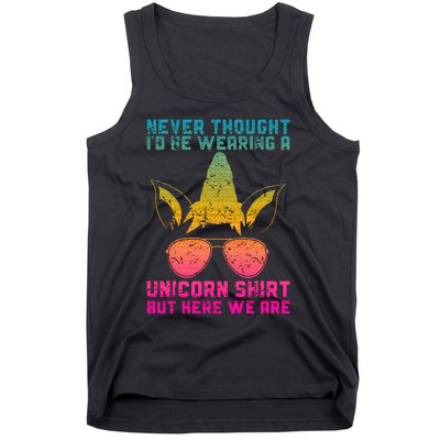 Fathers Day I Wear A Unicorn Dadacorn Tank Top