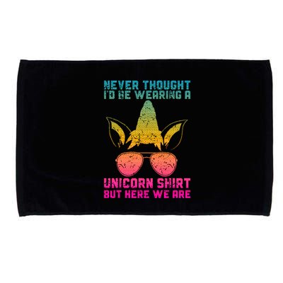 Fathers Day I Wear A Unicorn Dadacorn Microfiber Hand Towel