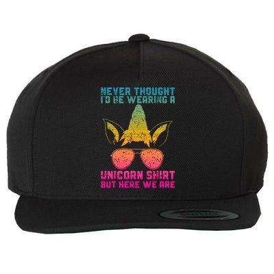 Fathers Day I Wear A Unicorn Dadacorn Wool Snapback Cap