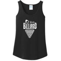 Father's Day I Love Billiards Pool Player Gift For Dad Ladies Essential Tank