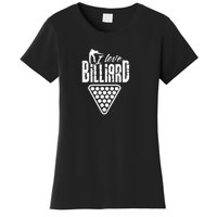 Father's Day I Love Billiards Pool Player Gift For Dad Women's T-Shirt