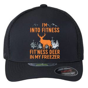 Fitness Deer In My Freezer Shirts Deer Hunting Flexfit Unipanel Trucker Cap