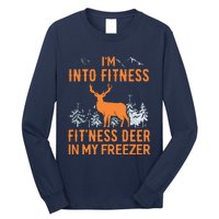 Fitness Deer In My Freezer Shirts Deer Hunting Long Sleeve Shirt