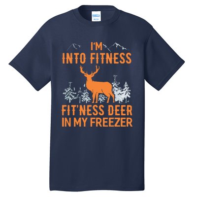 Fitness Deer In My Freezer Shirts Deer Hunting Tall T-Shirt