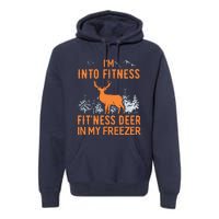 Fitness Deer In My Freezer Shirts Deer Hunting Premium Hoodie