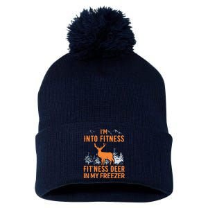 Fitness Deer In My Freezer Shirts Deer Hunting Pom Pom 12in Knit Beanie