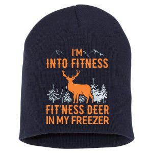 Fitness Deer In My Freezer Shirts Deer Hunting Short Acrylic Beanie