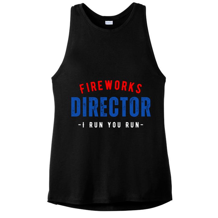 Fireworks Director If I Run You Run Ladies PosiCharge Tri-Blend Wicking Tank